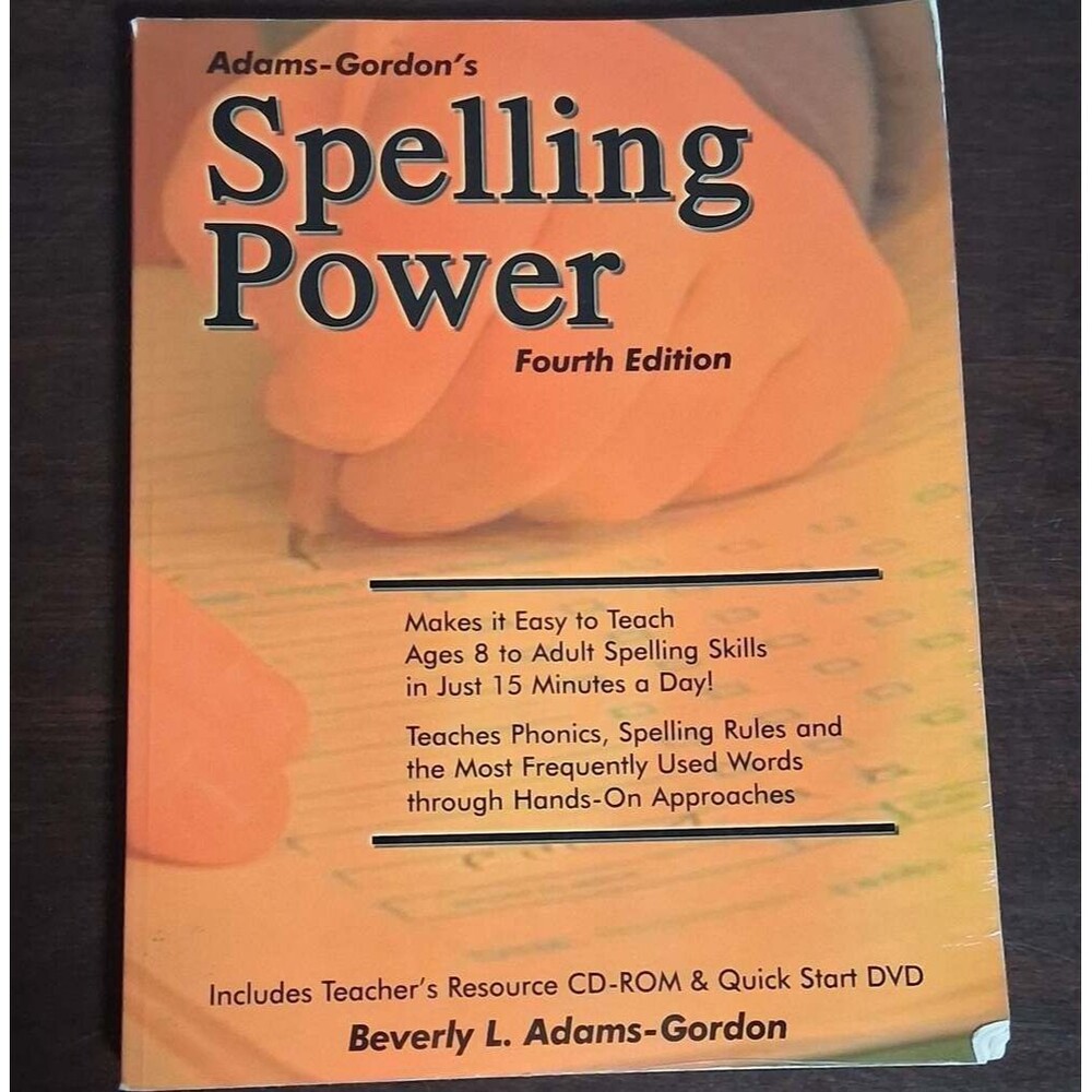 Adams-Gordon's Spelling Power Fourth Edition Textbook w/Teacher's Resource